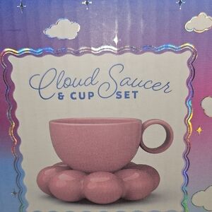 Elegant Pink Saucer and Cup Collection
